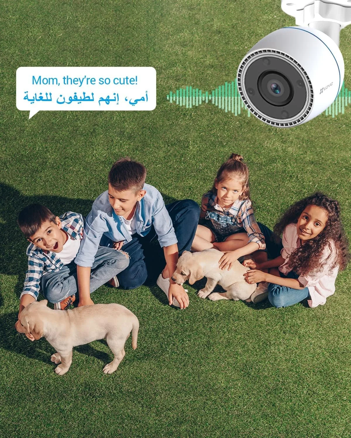 دوربین امنیتی رنگی EZVIZ H3c، دوربین وای فای 2 مگاپیکسلی CCTV فضای باز برای خانه با دید در شب رنگی، تشخیص شکل انسان با هوش مصنوعی، دفاع فعال، طراحی مقاوم در برابر آب و هوا، مکالمه دو طرفه، سازگار با الکسا دوربین امنیتی رنگی EZVIZ H3c، دوربین وای فای 2 مگاپیکسلی CCTV فضای باز برای خانه با دید در شب رنگی، تشخیص شکل انسان با هوش مصنوعی، دفاع فعال، طراحی مقاوم در برابر آب و هوا، مکالمه دو طرفه، سازگار با الکسا