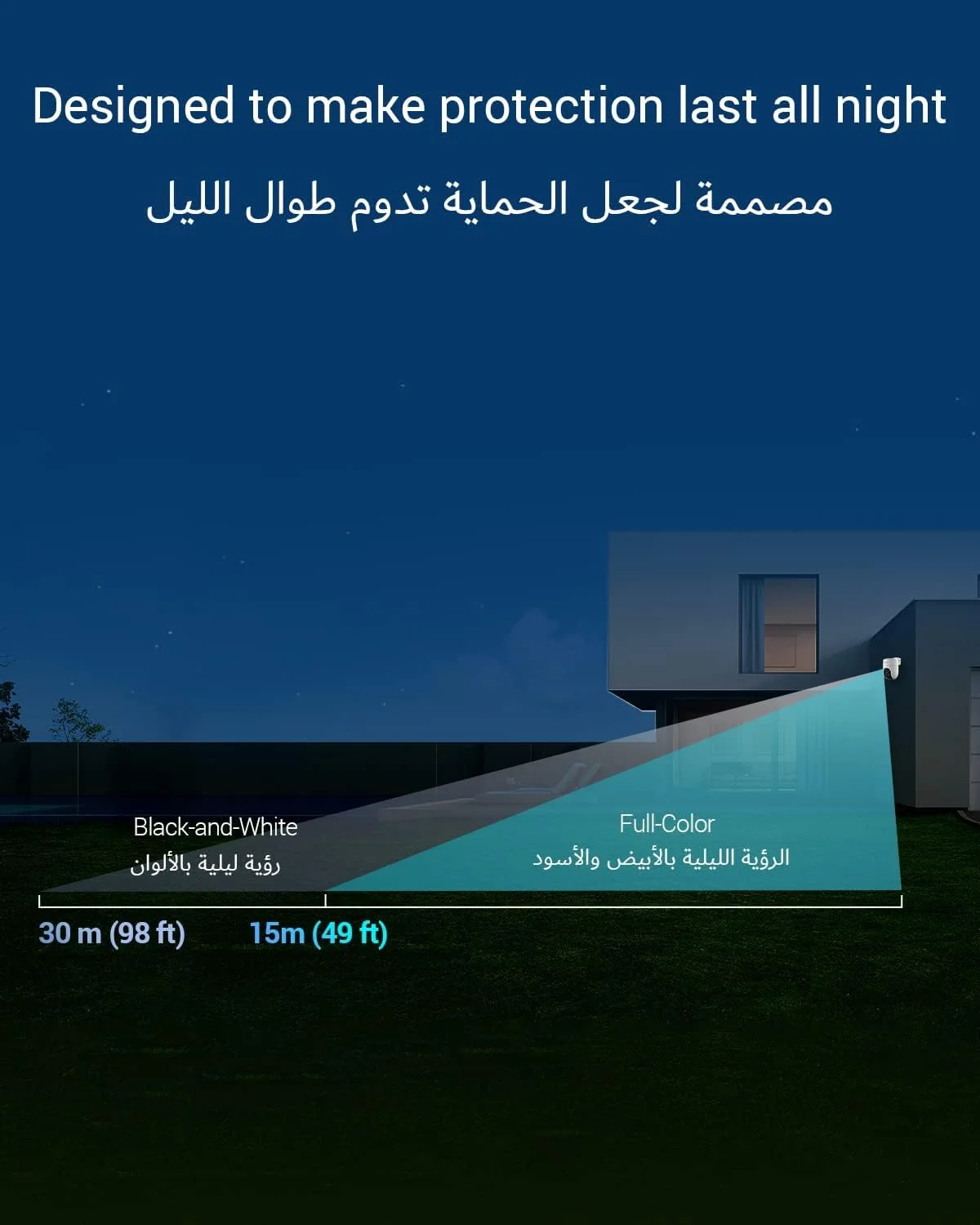 دوربین امنیتی رنگی EZVIZ H3c، دوربین وای فای 2 مگاپیکسلی CCTV فضای باز برای خانه با دید در شب رنگی، تشخیص شکل انسان با هوش مصنوعی، دفاع فعال، طراحی مقاوم در برابر آب و هوا، مکالمه دو طرفه، سازگار با الکسا دوربین امنیتی رنگی EZVIZ H3c، دوربین وای فای 2 مگاپیکسلی CCTV فضای باز برای خانه با دید در شب رنگی، تشخیص شکل انسان با هوش مصنوعی، دفاع فعال، طراحی مقاوم در برابر آب و هوا، مکالمه دو طرفه، سازگار با الکسا