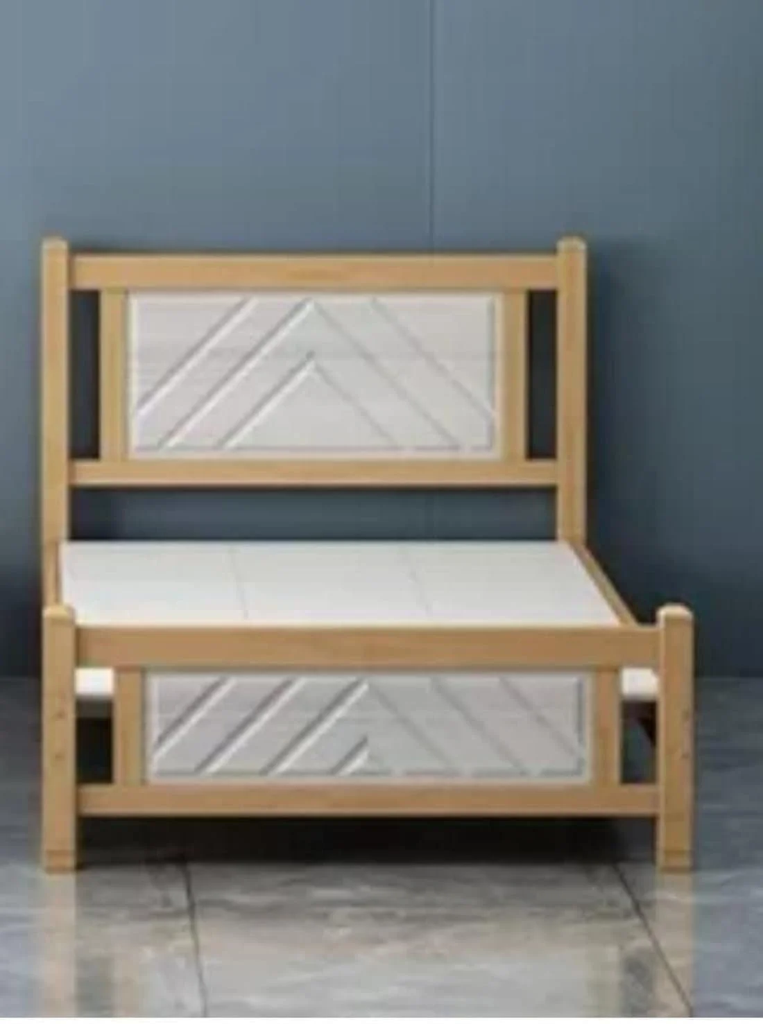 تخت خواب چوبی مدرن سولشا سایز یک نفره 90X190 سانتی متر Sul0646