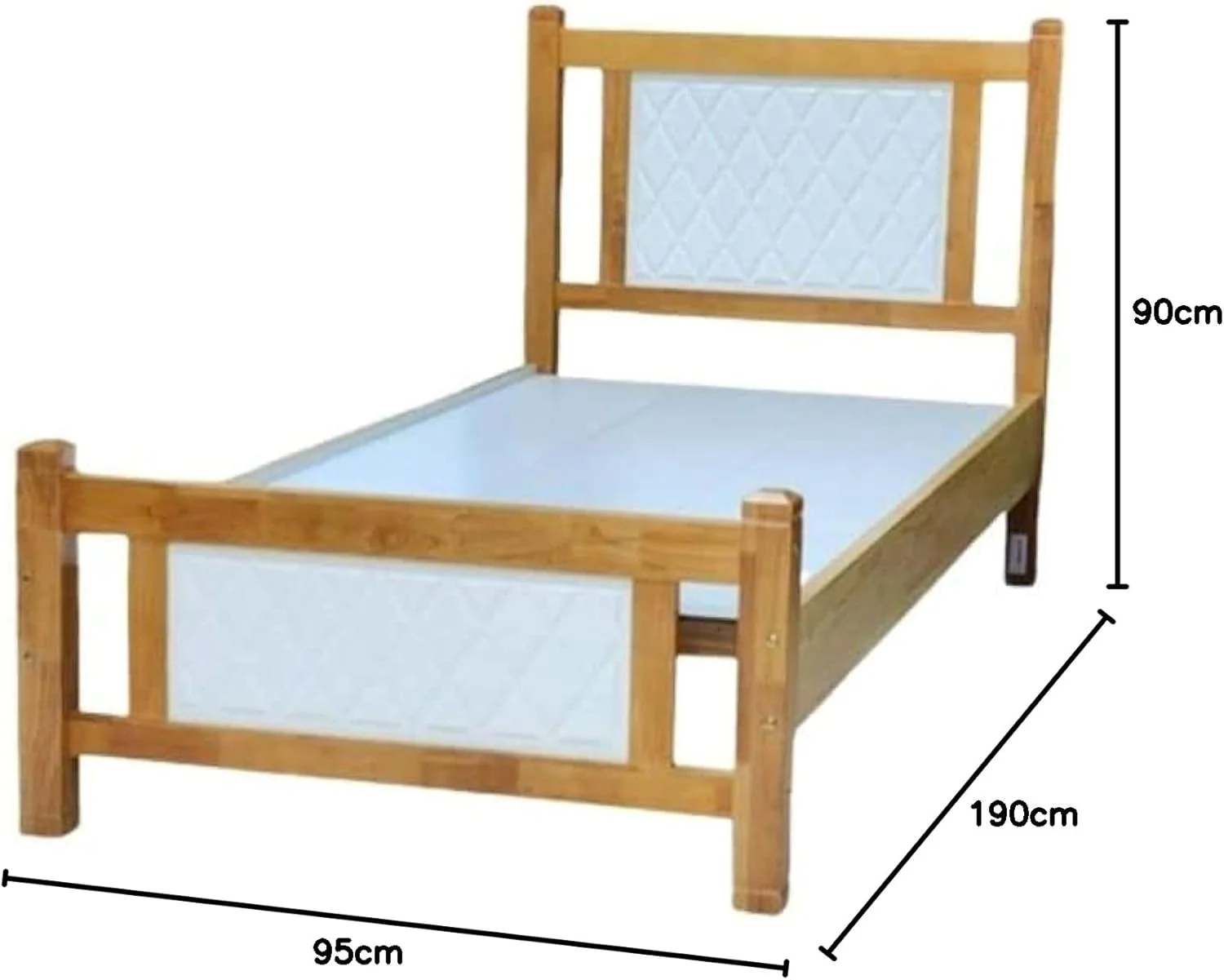 تخت خواب چوبی مدرن سولشا سایز یک نفره 90X190 سانتی متر Sul0807 تخت خواب چوبی مدرن سولشا سایز یک نفره 90X190 سانتی متر Sul0807