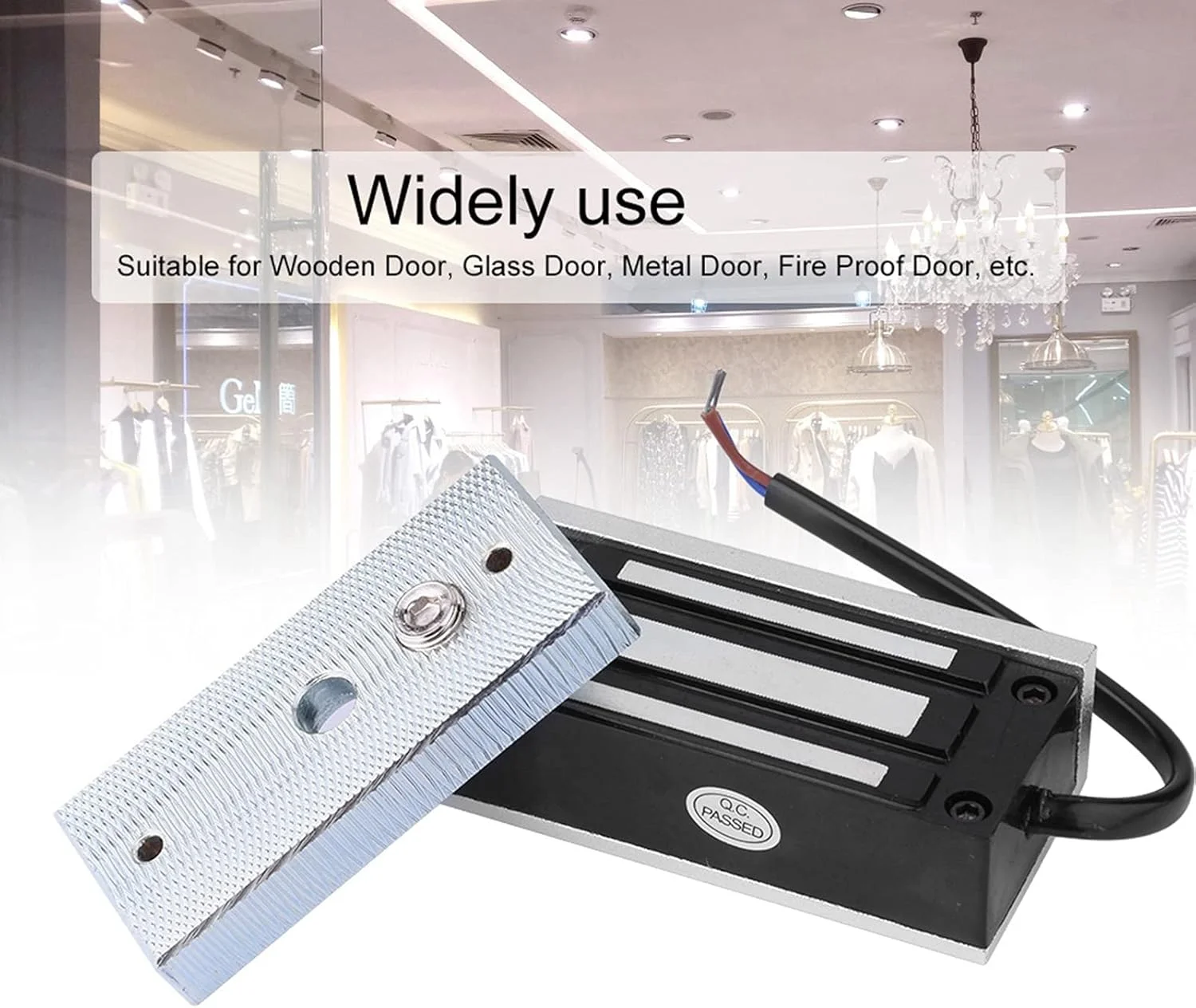 قفل الکترومغناطیسی، Bewinner 60kg 130LBs کنترل دسترسی نیروی قوی الکتریکی مغناطیسی، جهت دار داخلی، نوع درب قابل استفاده فایل کابینت، کابینت های خرید