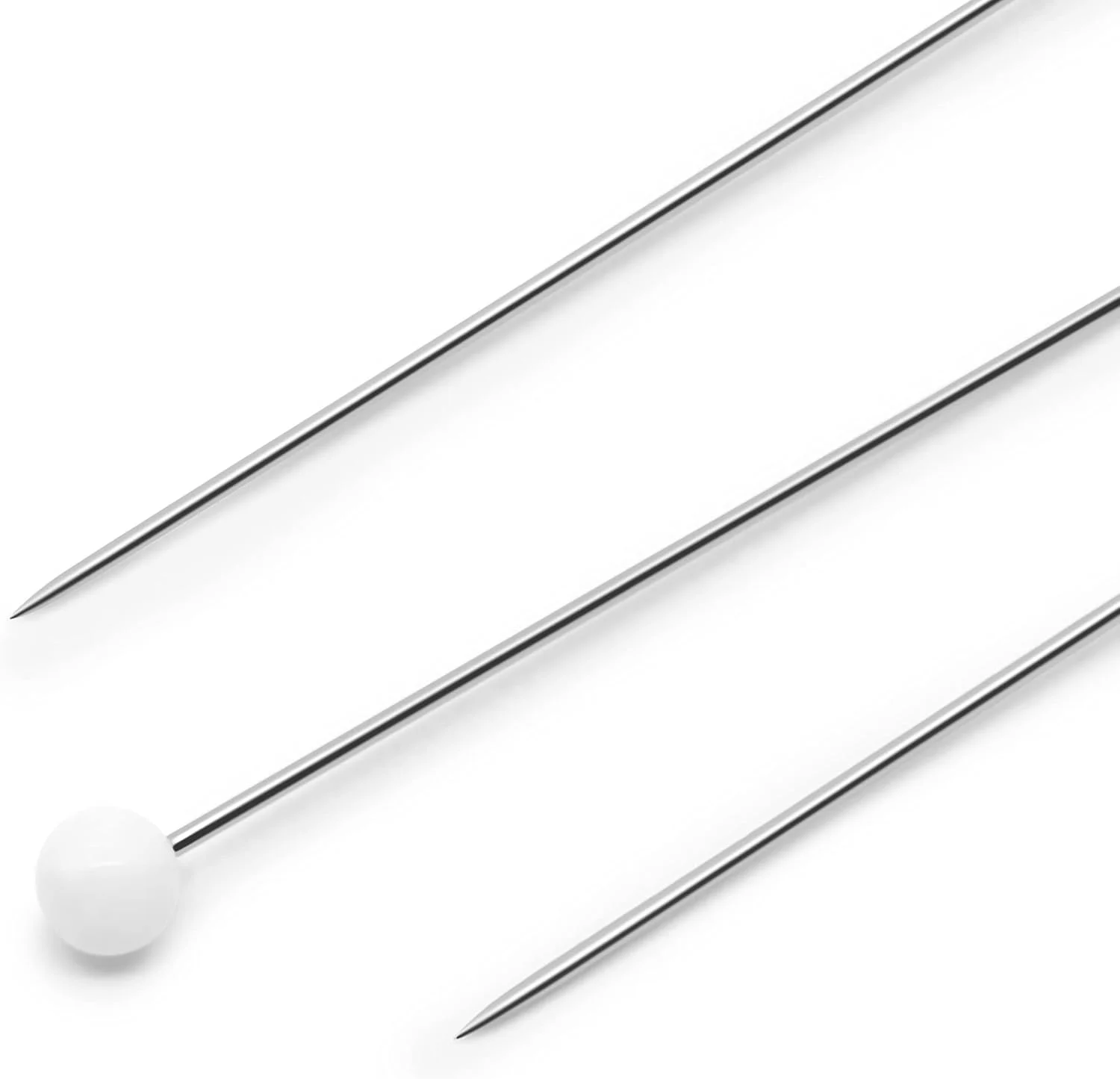 سوزن ته گرد شیشه ای بسیار ظریف دریتز، 3.5 سانتی متر (250 عدد)، سفید سوزن ته گرد شیشه ای بسیار ظریف دریتز، 3.5 سانتی متر (250 عدد)، سفید