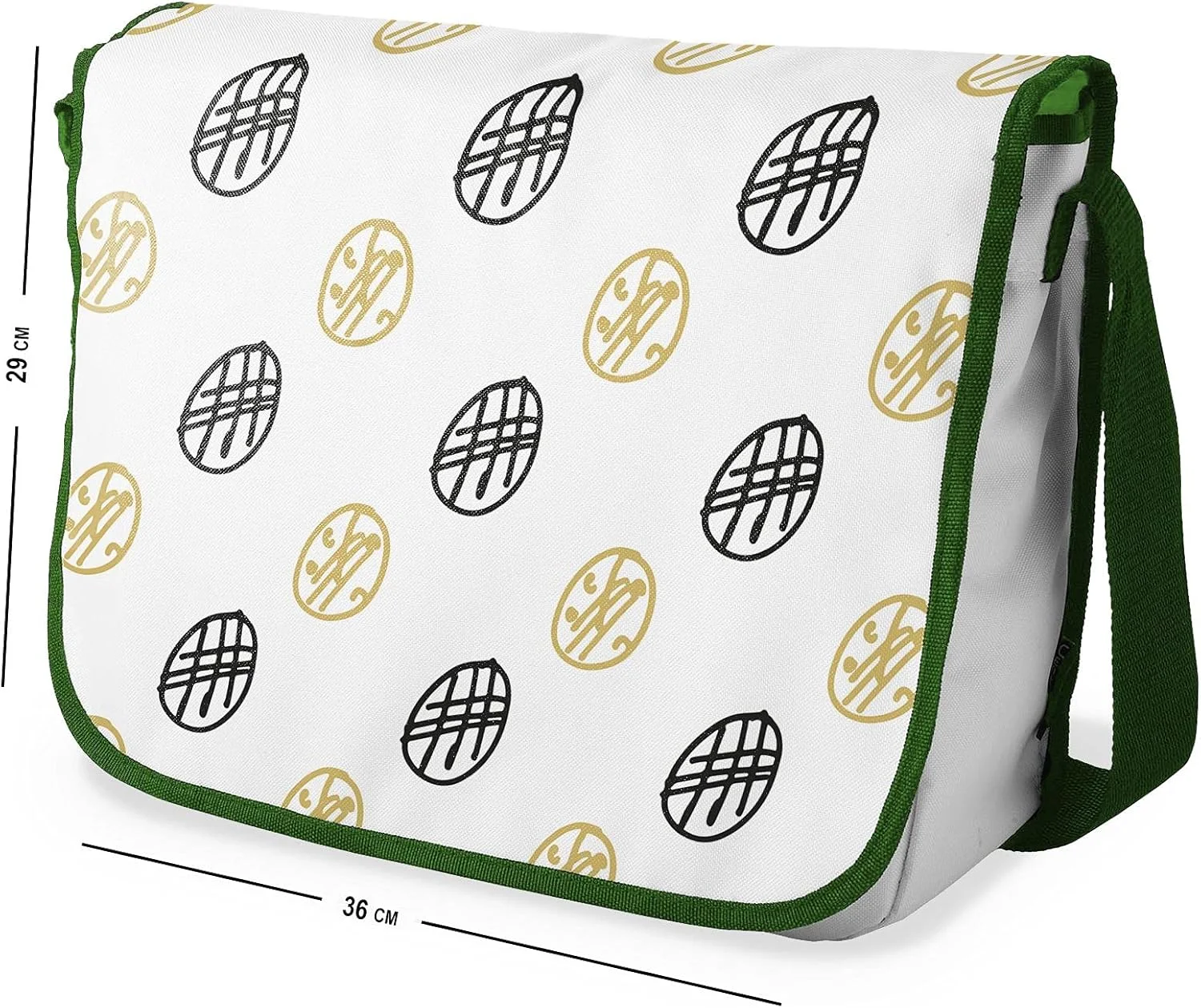 کیف مدرسه ای پیام رسان چاپی دیجیتال Bonamaison با بند خاکی رنگ برای دانش آموزان، کیف کراس بادی، کیف پیک، کیف شانه ای برای کودکان، دختران، پسران، اندازه: 29x36 سانتی متر کیف مدرسه ای پیام رسان چاپی دیجیتال Bonamaison با بند خاکی رنگ برای دانش آموزان، کیف کراس بادی، کیف پیک، کیف شانه ای برای کودکان، دختران، پسران، اندازه: 29x36 سانتی متر