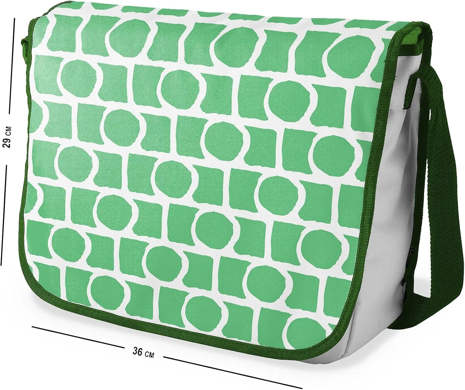 کیف مدرسه ای پیام رسان چاپی دیجیتال Bonamaison با بند خاکی رنگ برای دانش آموزان، کیف کراس بادی، کیف پیک، کیف شانه ای برای کودکان، دختران، پسران، سایز: 29x36 سانتی متر کیف مدرسه ای پیام رسان چاپی دیجیتال Bonamaison با بند خاکی رنگ برای دانش آموزان، کیف کراس بادی، کیف پیک، کیف شانه ای برای کودکان، دختران، پسران، سایز: 29x36 سانتی متر