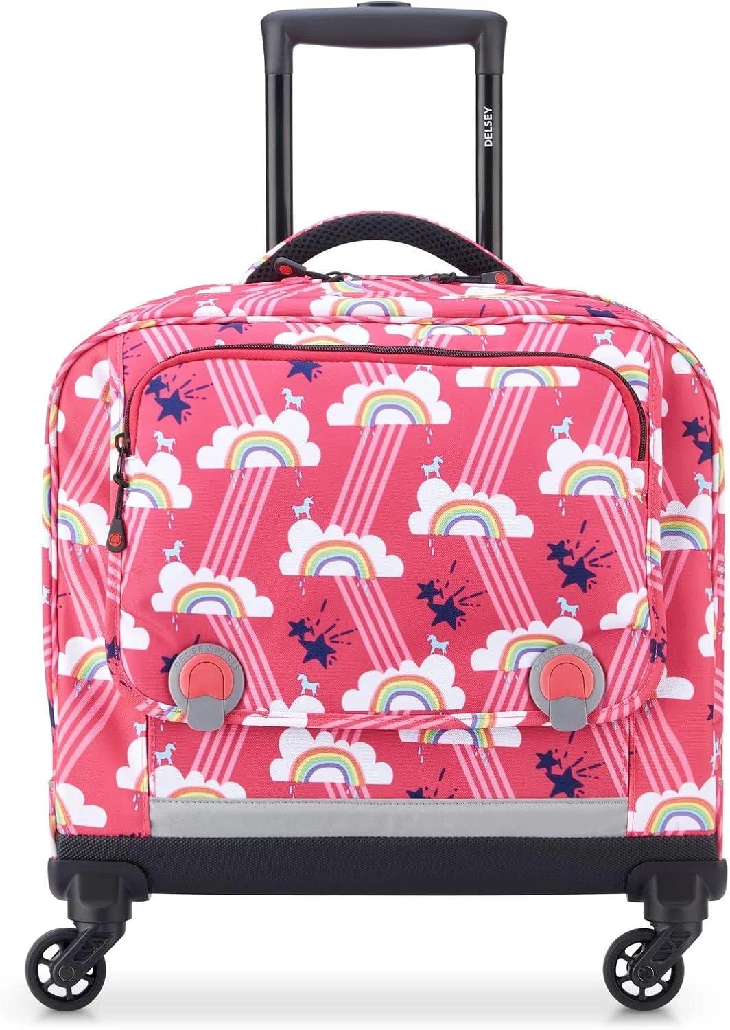 چمدان چرخ دار مدرسه ای بچگانه دلسه 2020 - چمدان کودک، صورتی، CARTABLE 4 ROUES 15.6" (15,6" - 33,12L)، مدرسه