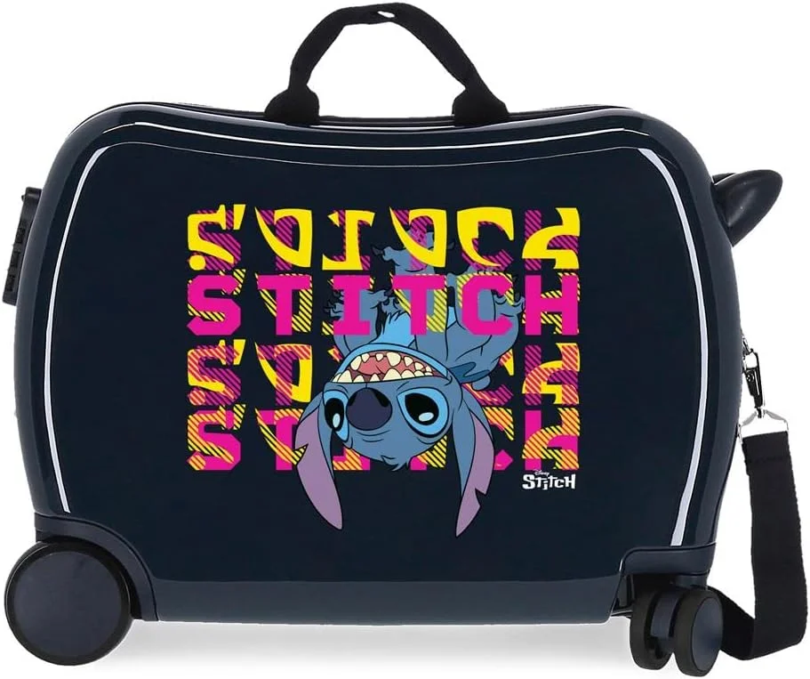 چمدان کابین دیزنی طرح استیچ، ABS سخت، قفل ترکیبی جانبی، 4 چرخ دوبل، چمدان دستی، پایین، Maleta Infantil، چمدان کودک