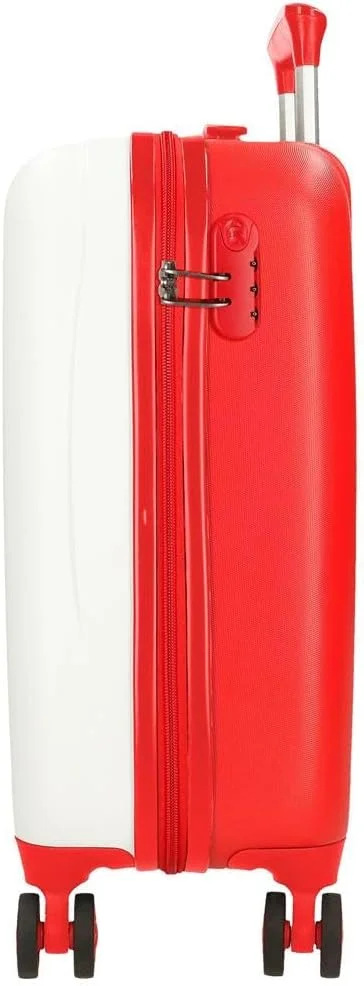 چمدان کابین خانوادگی Joumma Disney Dalmatas، سفید، 33 x 50 x 20 سانتی متر، ABS سخت، قفل ترکیبی جانبی، 28.4 لیتر، 2 کیلوگرم، 4 چرخ دوبل، چمدان دستی، سفید، چمدان کابین