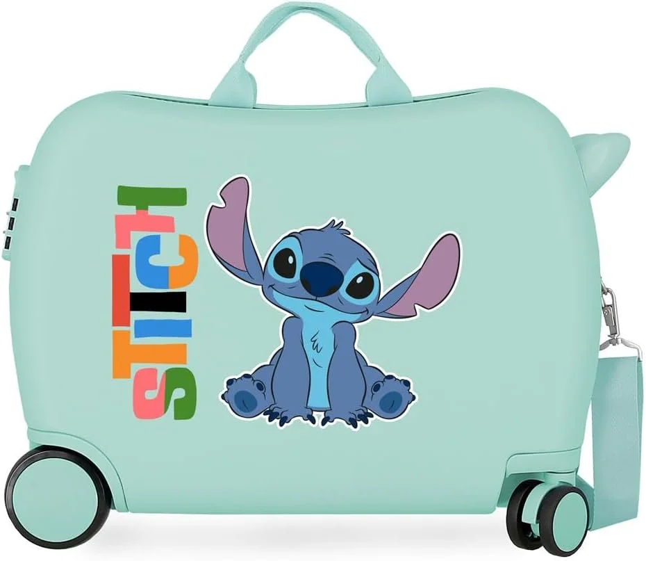 چمدان کودکانه دیزنی آلوها استیچ، آبی، 50 x 38 x 20 سانتی متر، سخت، 2.1 کیلوگرم، بسته شدن ترکیبی جانبی، ABS، 2.1 کیلوگرم، 34 لیتر، چمدان کابین، آبی، سایز یکسان چمدان کودکانه