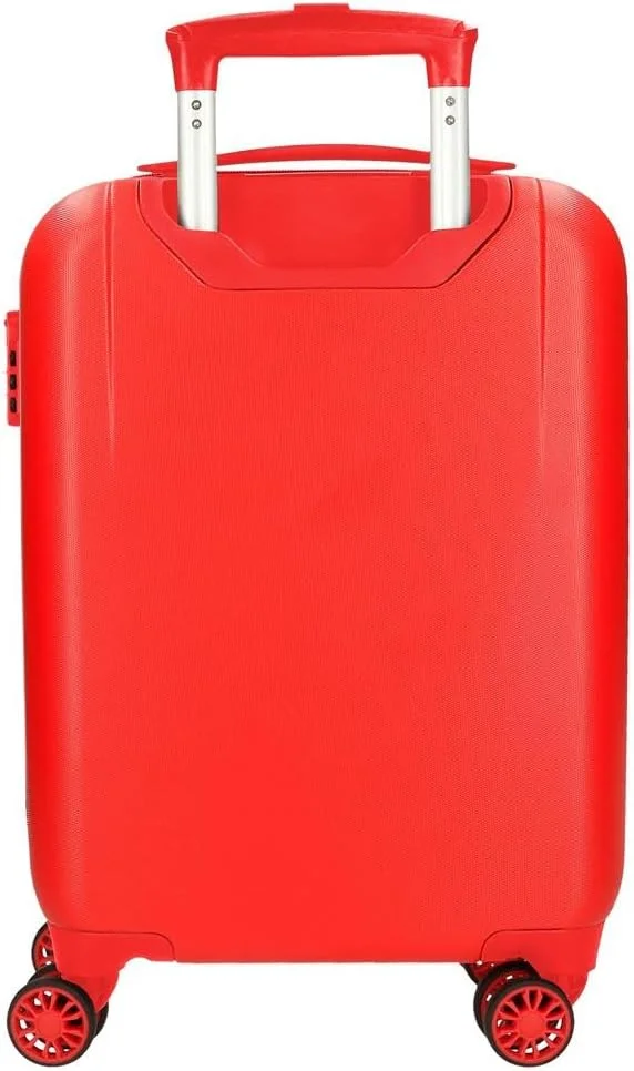 چمدان کابین خانوادگی Joumma Disney Dalmatas، سفید، 33 x 50 x 20 سانتی متر، ABS سخت، قفل ترکیبی جانبی، 28.4 لیتر، 2 کیلوگرم، 4 چرخ دوبل، چمدان دستی، سفید، چمدان کابین