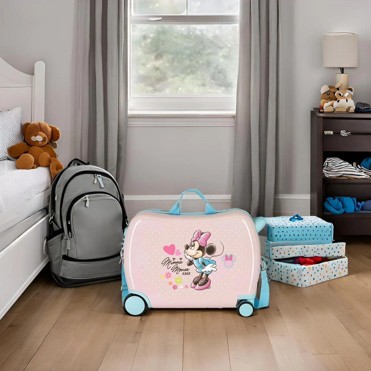 چمدان کابین بچه گانه دیزنی Joumma Bags، طرح مینی موس، ساخته شده از ABS، یک جنس، چهار چرخ دوبل چند جهته، قفل ترکیبی جانبی، ست، معرفی خود، 50 x 38 x 20 سانتی متر چمدان کابین بچه گانه دیزنی Joumma Bags، طرح مینی موس، ساخته شده از ABS، یک جنس، چهار چرخ دوبل چند جهته، قفل ترکیبی جانبی، ست، معرفی خود، 50 x 38 x 20 سانتی متر