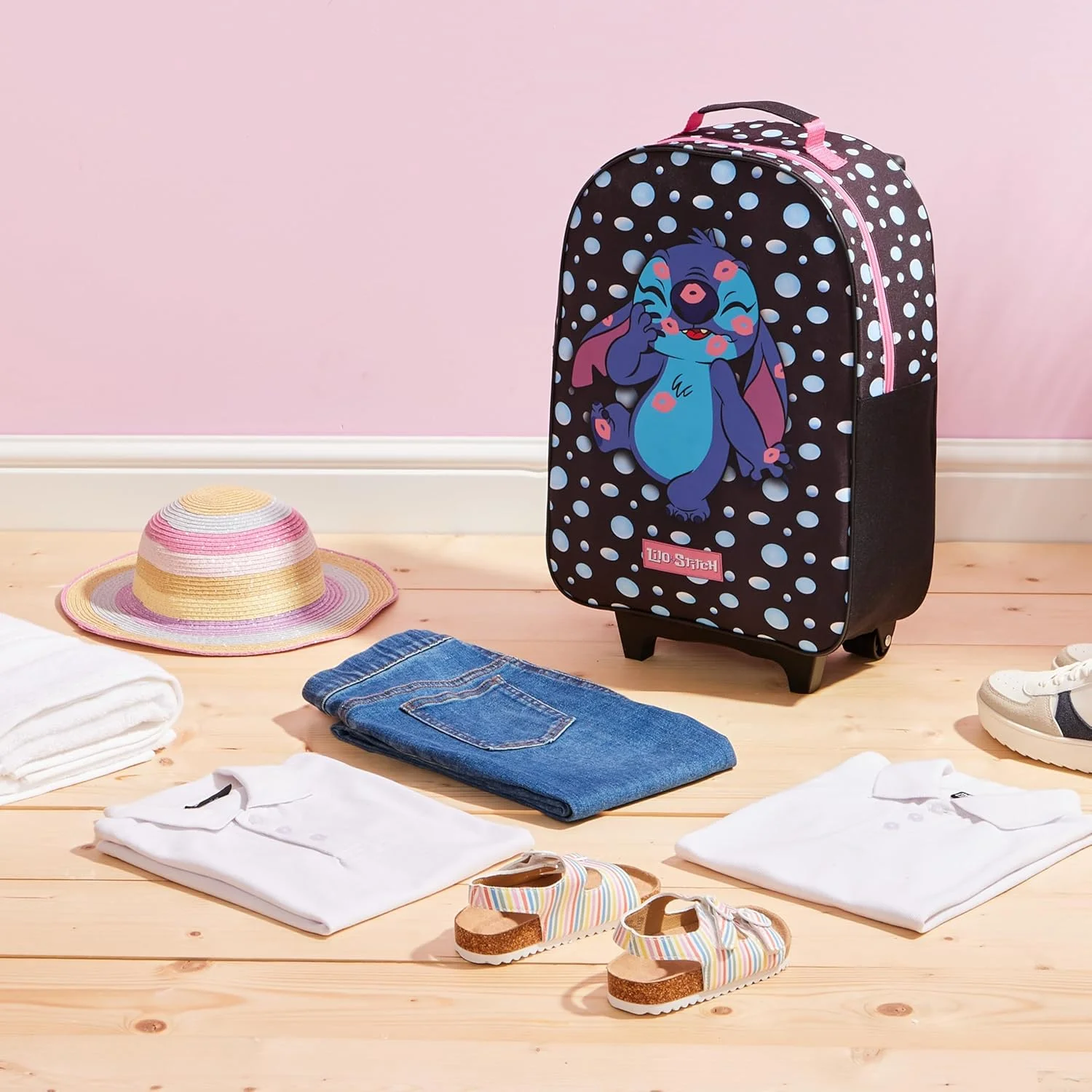 چمدان بچگانه دیزنی استیچ برای دختران، کیف دستی تاشو چرخدار، کیف مسافرتی مینی موس، کیف کابین چرخدار با دسته، چمدان چرخدار فروزن برای دختران چمدان بچگانه دیزنی استیچ برای دختران، کیف دستی تاشو چرخدار، کیف مسافرتی مینی موس، کیف کابین چرخدار با دسته، چمدان چرخدار فروزن برای دختران