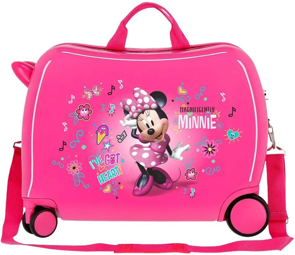 چمدان چرخ دار بچه گانه دیزنی مینی موس با استیکرهای صورتی، ابعاد 50x38x20 سانتی متر، جنس ABS سخت، قفل ترکیبی، 34 لیتر، 2.1 کیلوگرم، 2 چرخ، مناسب کابین هواپیما چمدان چرخ دار بچه گانه دیزنی مینی موس با استیکرهای صورتی، ابعاد 50x38x20 سانتی متر، جنس ABS سخت، قفل ترکیبی، 34 لیتر، 2.1 کیلوگرم، 2 چرخ، مناسب کابین هواپیما