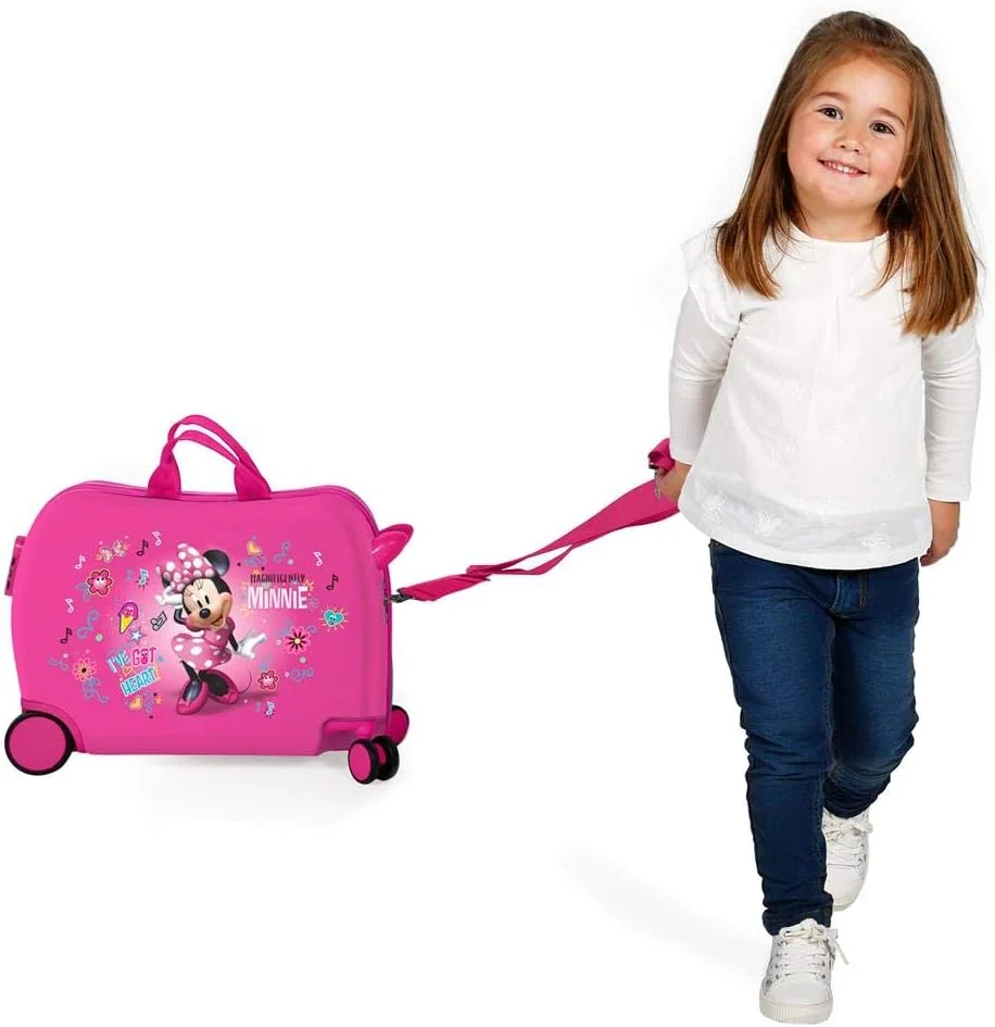 چمدان چرخ دار بچه گانه دیزنی مینی موس با استیکرهای صورتی، ابعاد 50x38x20 سانتی متر، جنس ABS سخت، قفل ترکیبی، 34 لیتر، 2.1 کیلوگرم، 2 چرخ، مناسب کابین هواپیما چمدان چرخ دار بچه گانه دیزنی مینی موس با استیکرهای صورتی، ابعاد 50x38x20 سانتی متر، جنس ABS سخت، قفل ترکیبی، 34 لیتر، 2.1 کیلوگرم، 2 چرخ، مناسب کابین هواپیما
