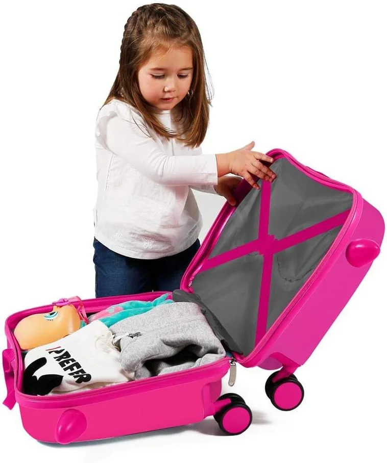 چمدان چرخ دار بچه گانه دیزنی مینی موس با استیکرهای صورتی، ابعاد 50x38x20 سانتی متر، جنس ABS سخت، قفل ترکیبی، 34 لیتر، 2.1 کیلوگرم، 2 چرخ، مناسب کابین هواپیما چمدان چرخ دار بچه گانه دیزنی مینی موس با استیکرهای صورتی، ابعاد 50x38x20 سانتی متر، جنس ABS سخت، قفل ترکیبی، 34 لیتر، 2.1 کیلوگرم، 2 چرخ، مناسب کابین هواپیما