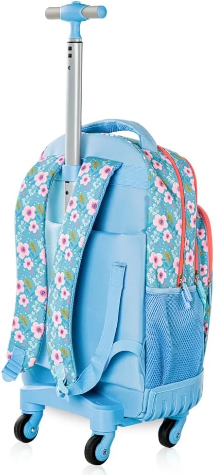 ست مدرسه ترولی 4 چرخ ایزی کیدز 18 اینچی به همراه کیف غذا و جامدادی - نسخه فلورا ست مدرسه ترولی 4 چرخ ایزی کیدز 18 اینچی به همراه کیف غذا و جامدادی - نسخه فلورا