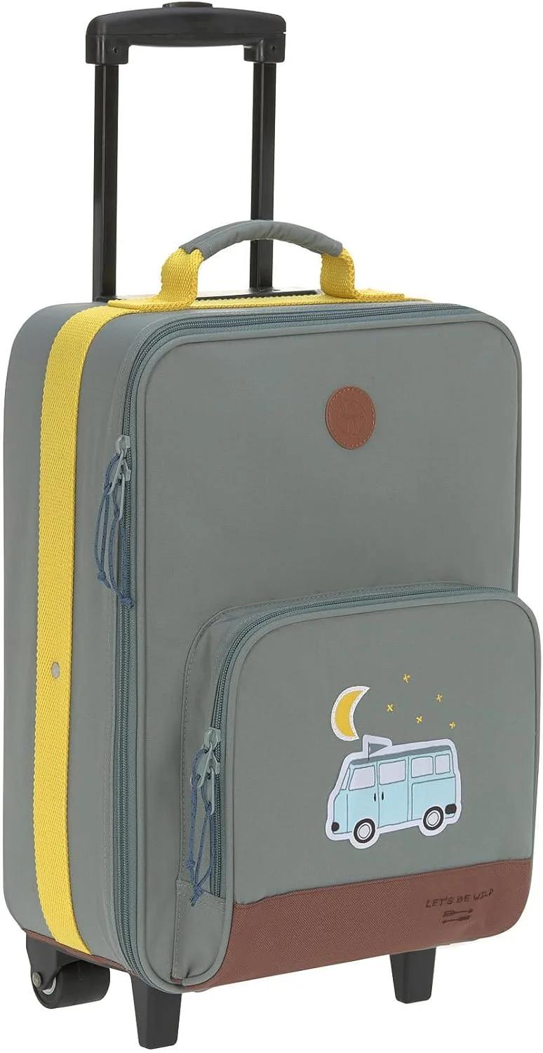 Lässig Kids Trolley - Suitcase with wheels - lightweight travel luggage - Adventure Bus