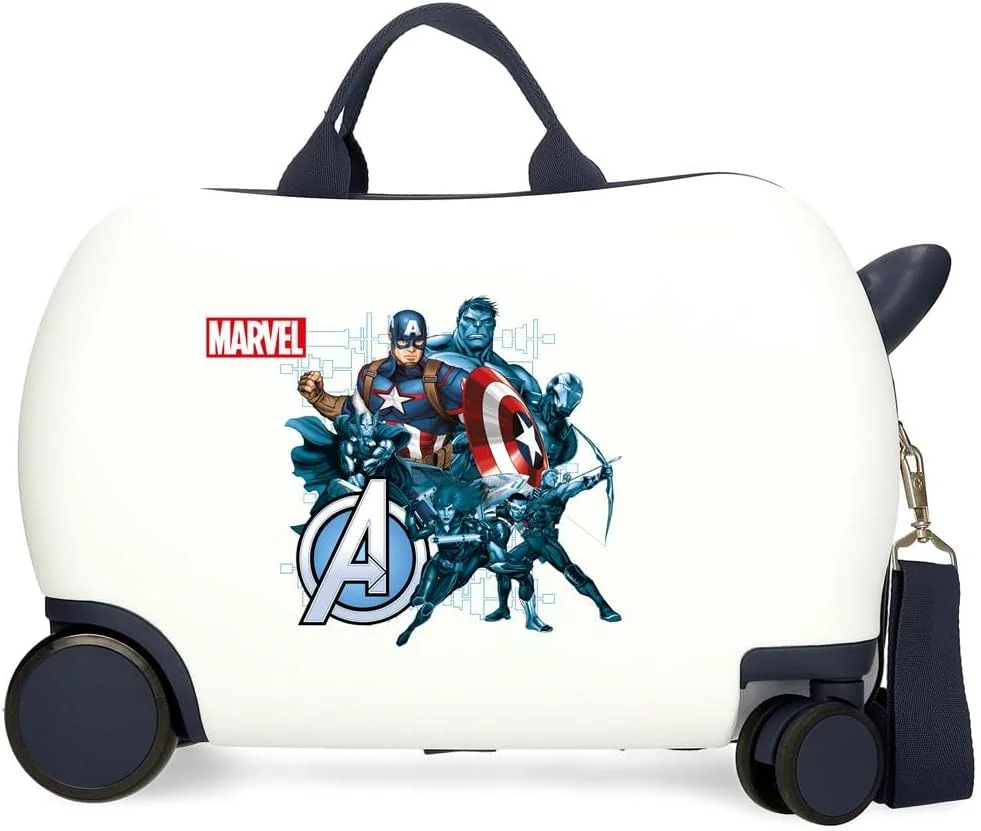 چمدان کودکانه مارول جوما اونجرز لجندری، سفید، 45 x 31 x 20 سانتی متر، پلاستیک سخت ABS، 24.6 لیتر، 1.8 کیلوگرم، 4 چرخ، چمدان دستی، سفید، چمدان کودکانه