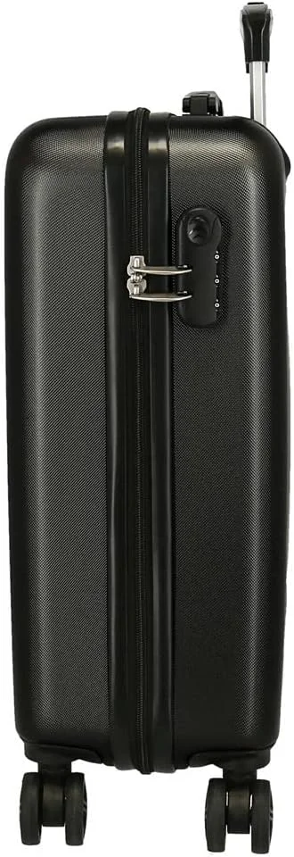 چمدان کابین مشکی Marvel Avengers Sky Avengers، ابعاد 38x55x20 سانتی متر، ABS سخت، قفل ترکیبی، 34 لیتر، 2.6 کیلوگرم، 4 چرخ دوبل، مناسب برای حمل دستی