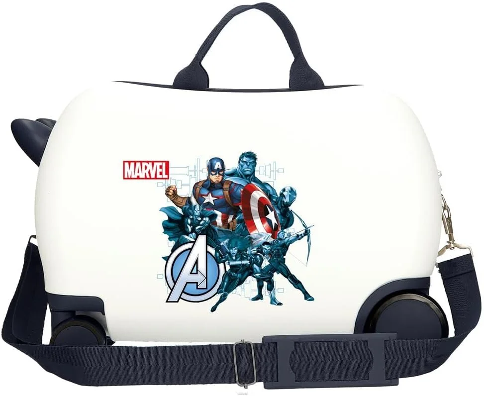 چمدان کودکانه مارول جوما اونجرز لجندری، سفید، 45 x 31 x 20 سانتی متر، پلاستیک سخت ABS، 24.6 لیتر، 1.8 کیلوگرم، 4 چرخ، چمدان دستی، سفید، چمدان کودکانه