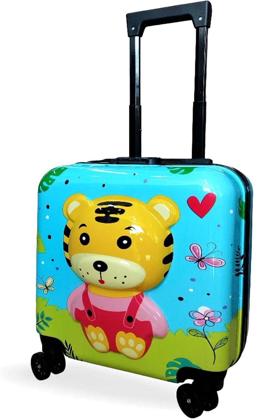چمدان کودک مدل 3D Little Tiger سایز 18 اینچ