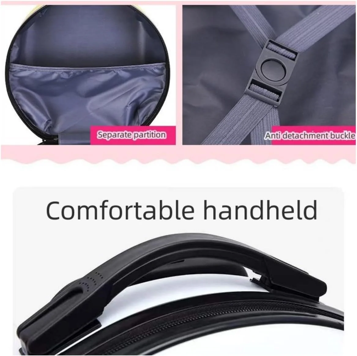 ست چمدان کودکانه، چمدان چرخ دار کودکانه با پوسته سخت و استیکرهای کارتونی گرد، با 4 چرخ جهانی، ست چمدان و کوله پشتی دخترانه و پسرانه برای مسافرت 18 اینچی (سفید) ست چمدان کودکانه، چمدان چرخ دار کودکانه با پوسته سخت و استیکرهای کارتونی گرد، با 4 چرخ جهانی، ست چمدان و کوله پشتی دخترانه و پسرانه برای مسافرت 18 اینچی (سفید)