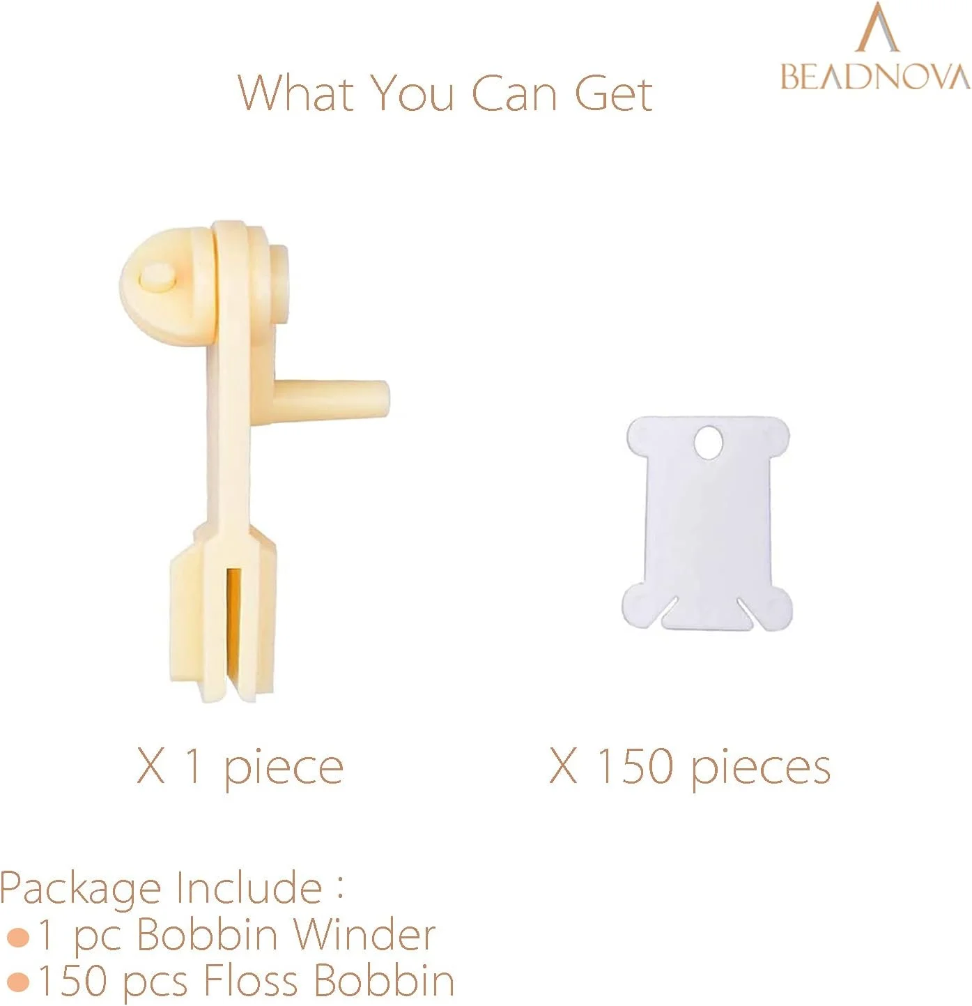 BEADNOVA ماسوره نخ گلدوزی 150 عددی، نگهدارنده نخ گلدوزی با ماسوره نخ قرقره برای نخ گلدوزی، نخ بخیه متقاطع، کاردستی و خیاطی BEADNOVA ماسوره نخ گلدوزی 150 عددی، نگهدارنده نخ گلدوزی با ماسوره نخ قرقره برای نخ گلدوزی، نخ بخیه متقاطع، کاردستی و خیاطی