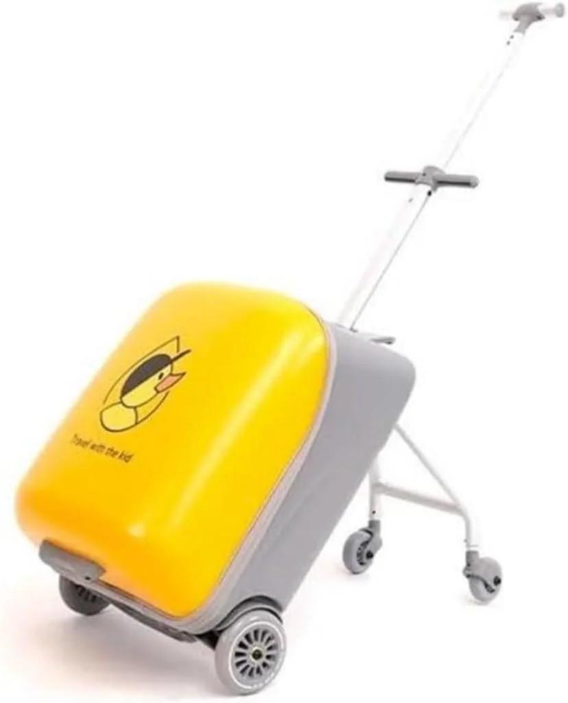 Kids Carry-On Luggage with Wheels,Kids Ride-On Suitcase with Trolley Handle,Satisfying Your Child's Playfulness, Convenient For Traveling, Excursions, Homecoming