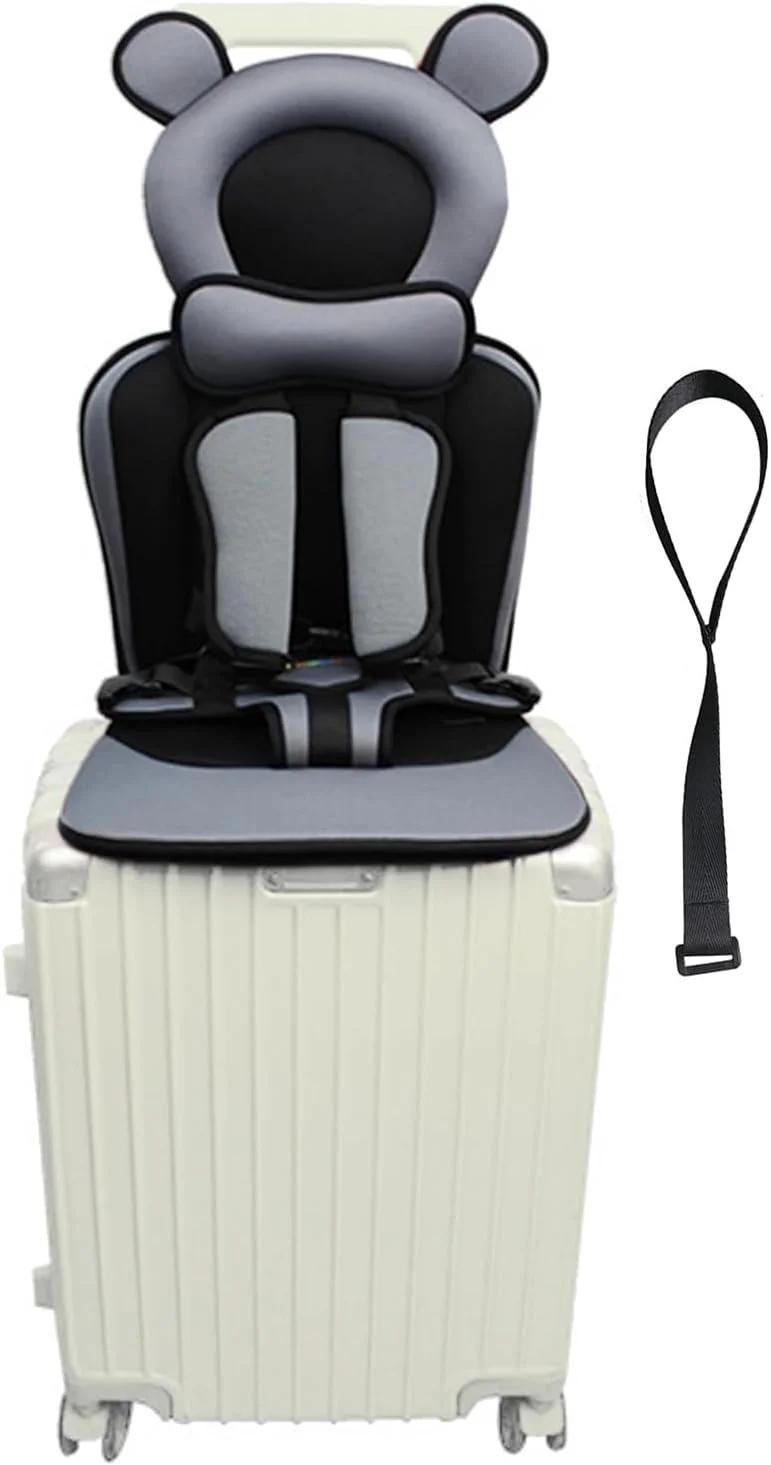saicheek Toddler Travel Suitcase Seat with Safety Anti-Slip Rope,Ride on Suitcase for Kids,Ride Safer Travel Vest for Babies