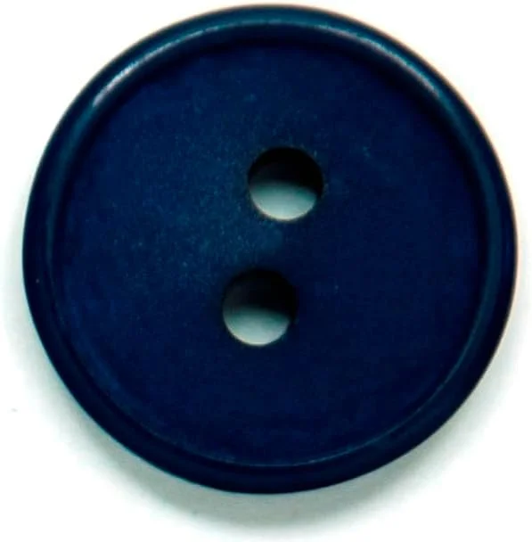 دکمه های خیاطی و صنایع دستی Hemline - پایه: نایلونی گرد | رنگ سرمه ای - سایز 15 میلی متر | کد محصول BOX/04.102.24.09
