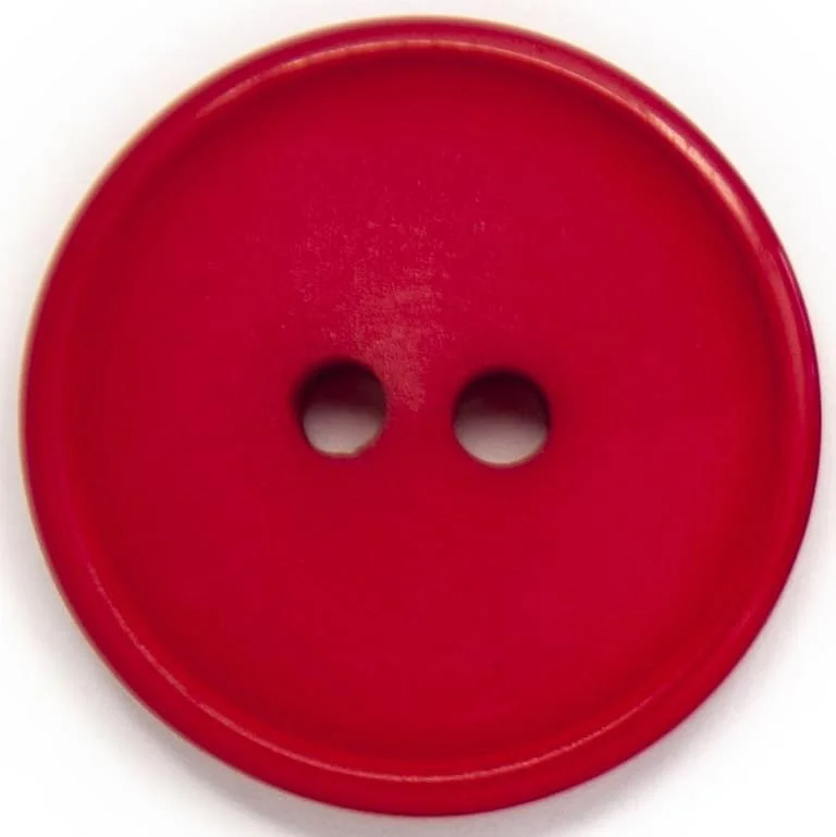 دکمه های خیاطی و صنایع دستی Hemline - پایه: نایلونی گرد | رنگ قرمز - سایز 20 میلی متر