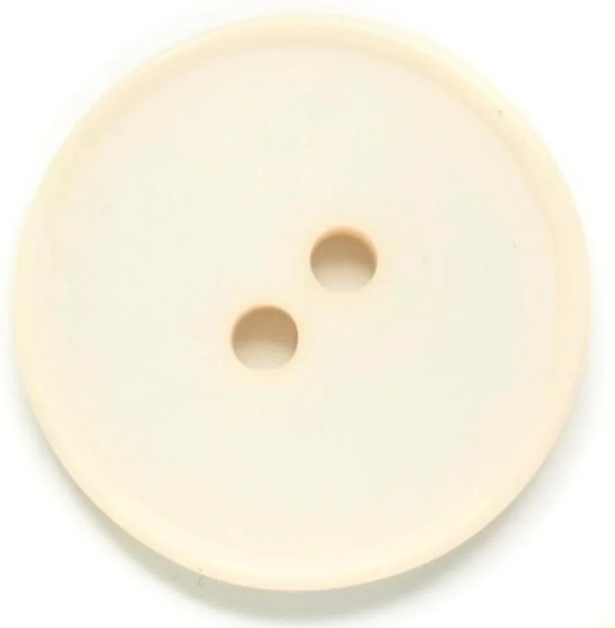 دکمه های خیاطی و صنایع دستی Hemline - پایه: نایلونی گرد | رنگ کرم - اندازه 23 میلی متر | کد محصول: BOX/04.102.36.03