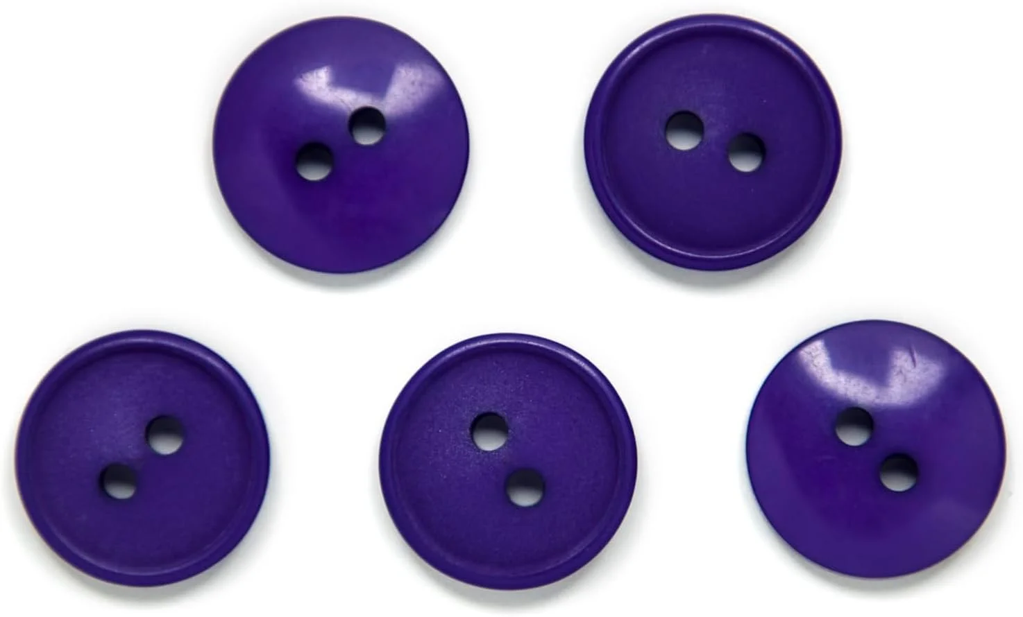 دکمه های خیاطی و صنایع دستی Hemline - پایه: نایلونی گرد | رنگ بنفش - سایز 15 میلی متر