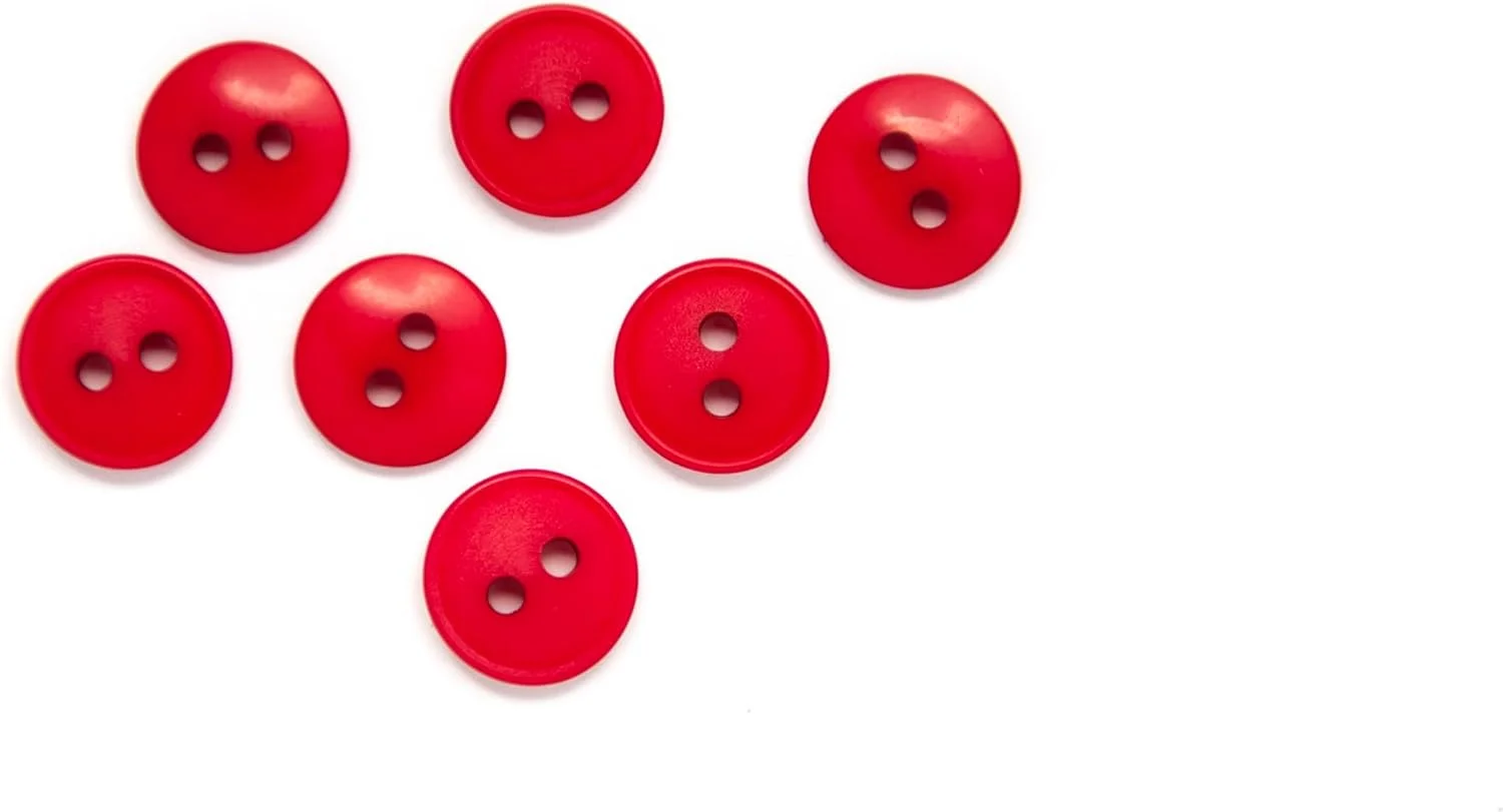 دکمه های خیاطی و صنایع دستی Hemline - پایه: نایلونی گرد | رنگ قرمز - سایز 11 میلی متر | کد محصول: BOX/04.102.18.17 دکمه های خیاطی و صنایع دستی Hemline - پایه: نایلونی گرد | رنگ قرمز - سایز 11 میلی متر | کد محصول: BOX/04.102.18.17