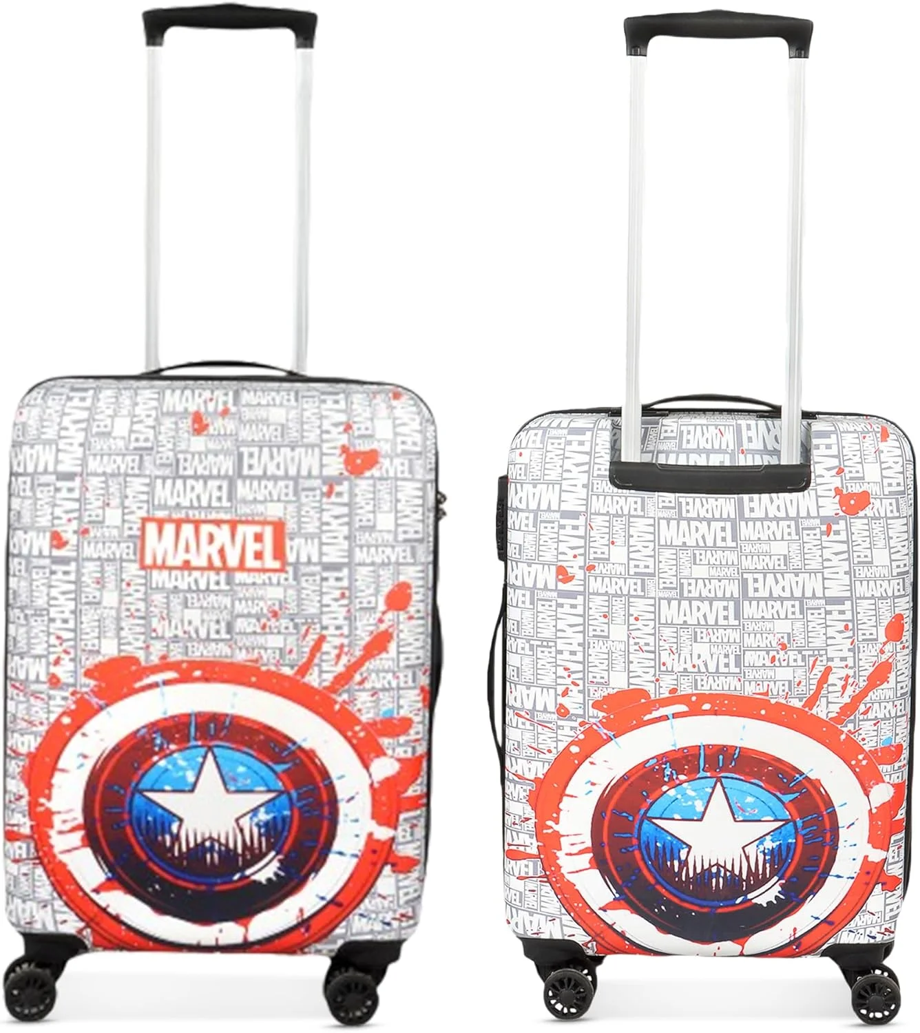 چمدان چرخدار کودکانه نووکس مارول طرح کاپیتان آمریکا مناسب سفر | قرمز، چمدان پلی کربنات 22 اینچی | چمدان/کیف چرخشی کودکانه با 4 چرخ - چرخش 360 درجه | کیف های منحصر به فرد برای پسران، حمل آسان چمدان چرخدار کودکانه نووکس مارول طرح کاپیتان آمریکا مناسب سفر | قرمز، چمدان پلی کربنات 22 اینچی | چمدان/کیف چرخشی کودکانه با 4 چرخ - چرخش 360 درجه | کیف های منحصر به فرد برای پسران، حمل آسان