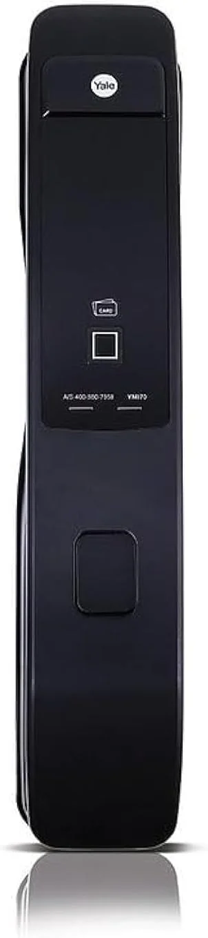 قفل هوشمند Yale YMI70، طراحی فشاری و کششی با اثر انگشت، کد پین دیجیتال و RFID، قفل خودکار و آلارم دستکاری