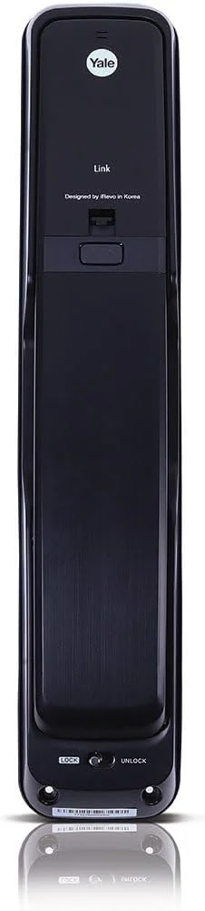 قفل هوشمند Yale YMI70، طراحی فشاری و کششی با اثر انگشت، کد پین دیجیتال و RFID، قفل خودکار و آلارم دستکاری