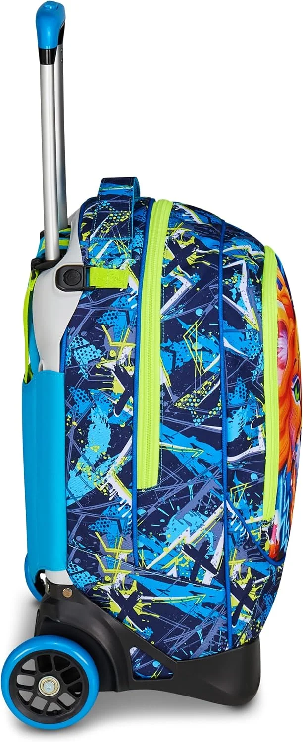 کیف مدرسه ای چرخدار سگ های نگهبان SJ GANG STYLE JAM GANG New Tech آبی 3 در 1 با ترولی جداشدنی و سیستم ضربدری مناسب کودکان دبستانی کیف مدرسه ای چرخدار سگ های نگهبان SJ GANG STYLE JAM GANG New Tech آبی 3 در 1 با ترولی جداشدنی و سیستم ضربدری مناسب کودکان دبستانی