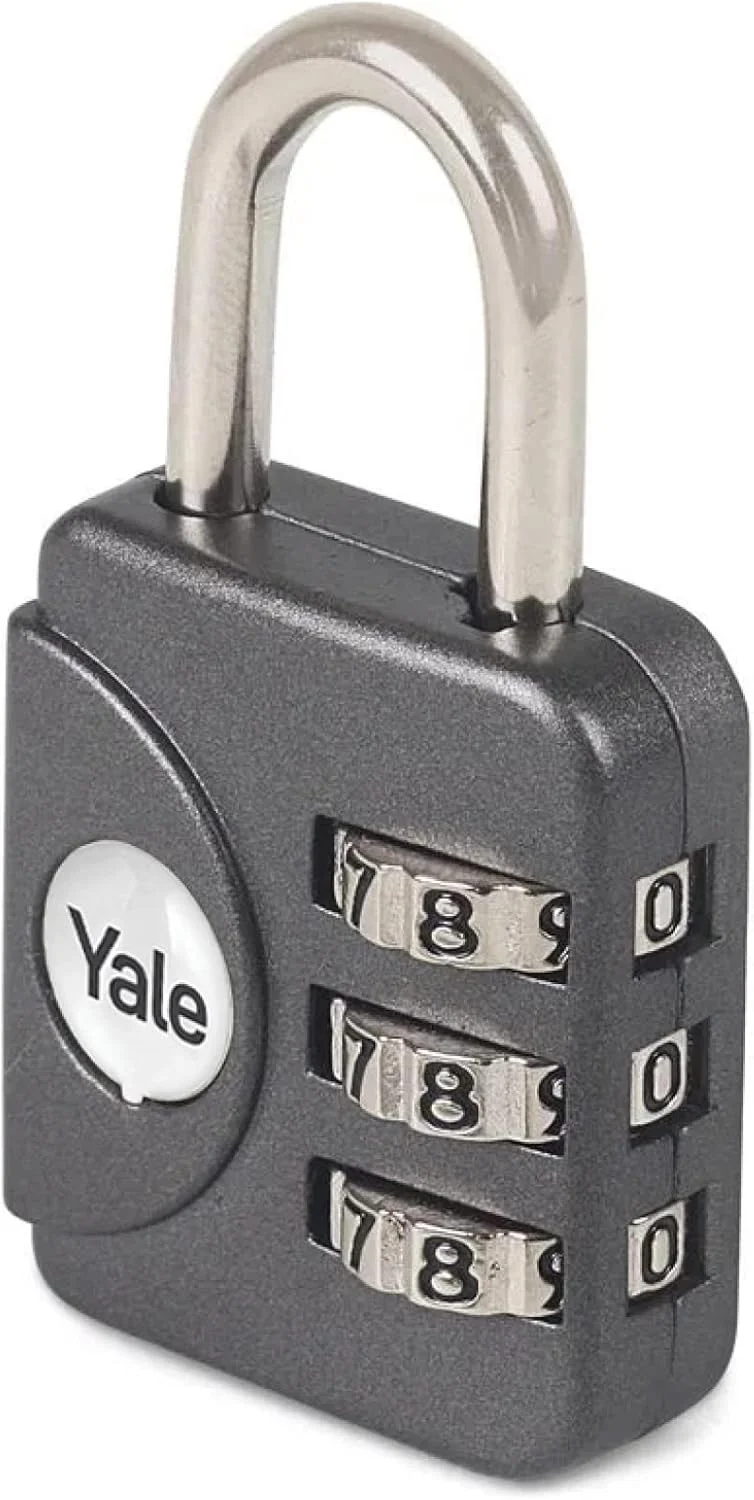 قفل آویز مسافرتی 28 میلی متری Yale مدل YP1 سری #YP1/28/121/1G - خاکستری