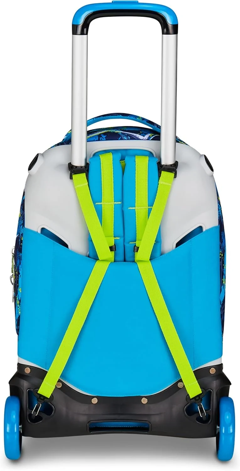 کیف مدرسه ای چرخدار سگ های نگهبان SJ GANG STYLE JAM GANG New Tech آبی 3 در 1 با ترولی جداشدنی و سیستم ضربدری مناسب کودکان دبستانی کیف مدرسه ای چرخدار سگ های نگهبان SJ GANG STYLE JAM GANG New Tech آبی 3 در 1 با ترولی جداشدنی و سیستم ضربدری مناسب کودکان دبستانی