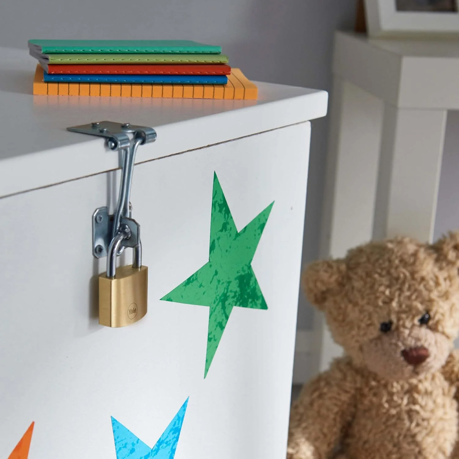 قفل برنجی 40 میلی متری ییل مدل Y110B/40/122/6 با امنیت استاندارد، مجموعه 6 عددی