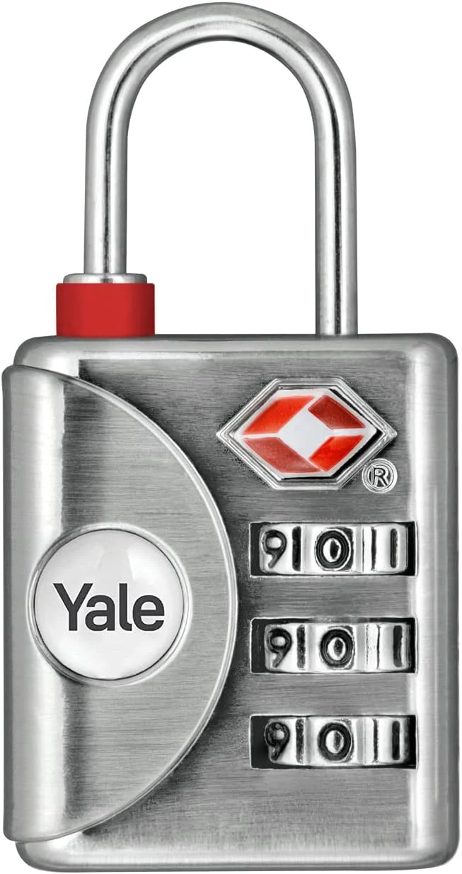 قفل سفری مورد تایید Travel Sentry® ییل با نشانگر بازرسی، ترکیبی 3 شماره ای 32 میلی متری، حلقه فولادی، YTP1/32/119/1