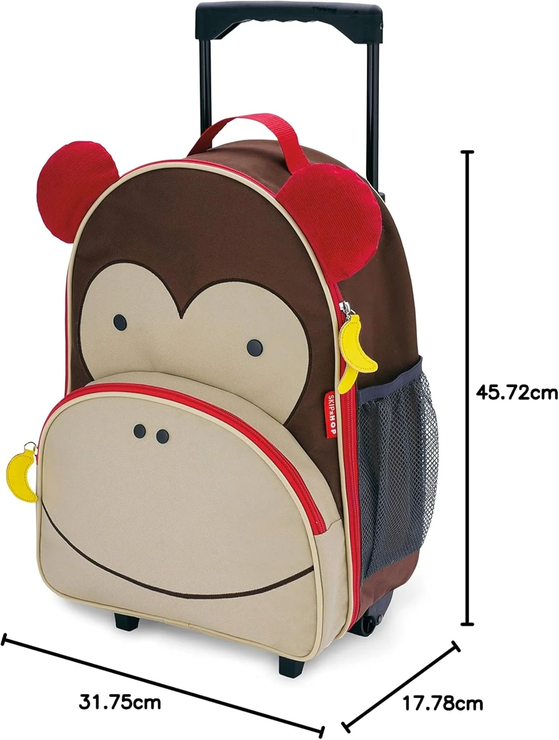 چمدان چرخ دار کودکانه Skip Hop Zoo، طرح میمون، 212303