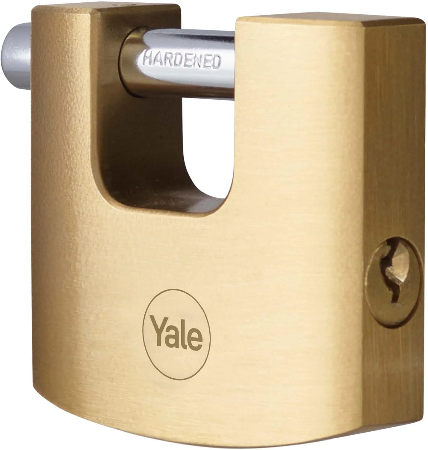 قفل برنجی ایمنی بالا 70 میلی متری کرکره ای Yale - Y114B/70/113/1 - دارای میله فولادی سخت شده - 3 کلید