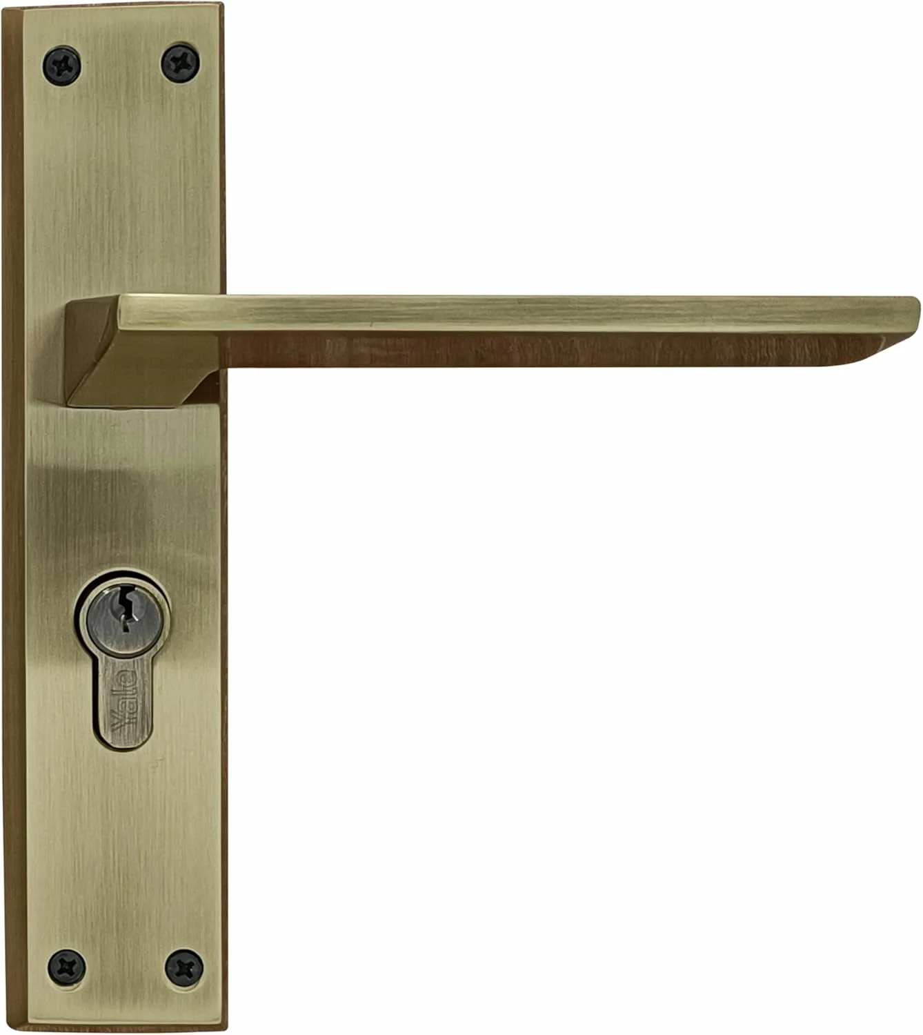 ست دستگیره قفل درب Yale Mortise، قفل درب با امنیت بالا برای درب اصلی - دستگیره قفل درب برای خانه، دفتر، اتاق خواب - مناسب برای درب های 30-40 میلی متر - 3 کلید (پرداخت برنجی عتیقه)