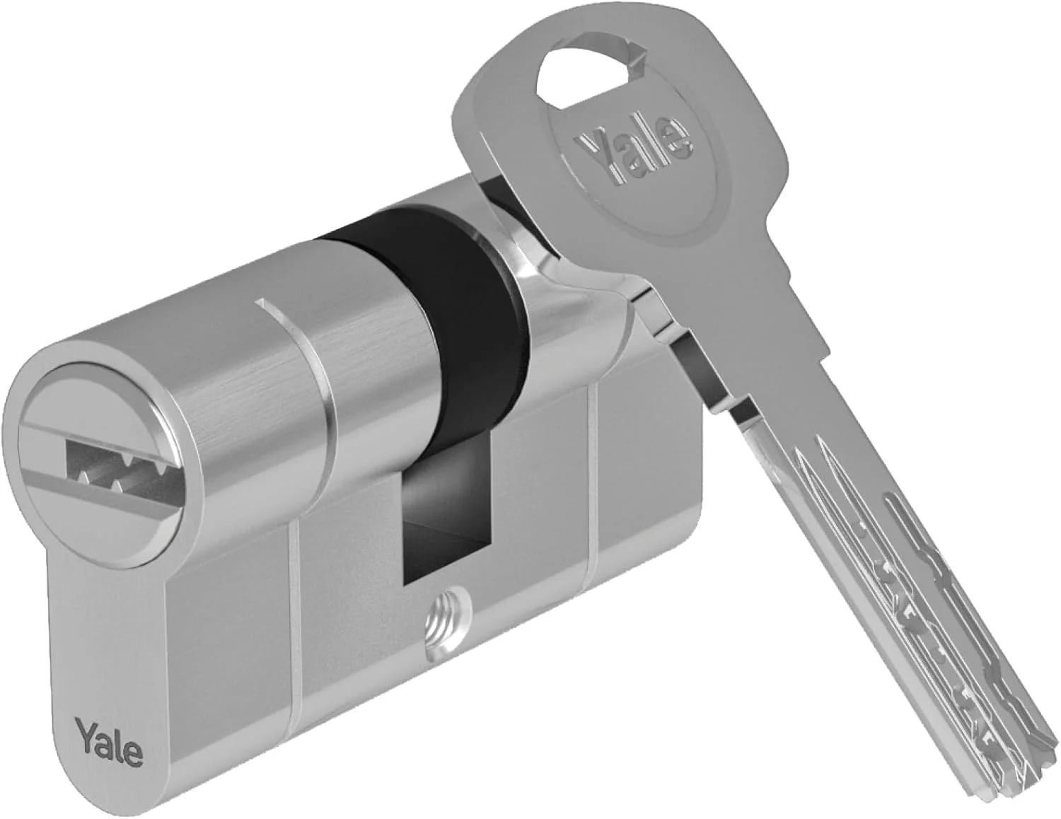سیلندر قفل جداشدنی Yale 10-2172-3040-00-2201 YC2100 DB 30X40 NI، سایز 30 در 40 میلی‌متر، 10 پین - مناسب درب بیرونی و داخلی، درب ورودی - YC2100 - دارای 5 کلید برگشت‌پذیر، روکش نیکل