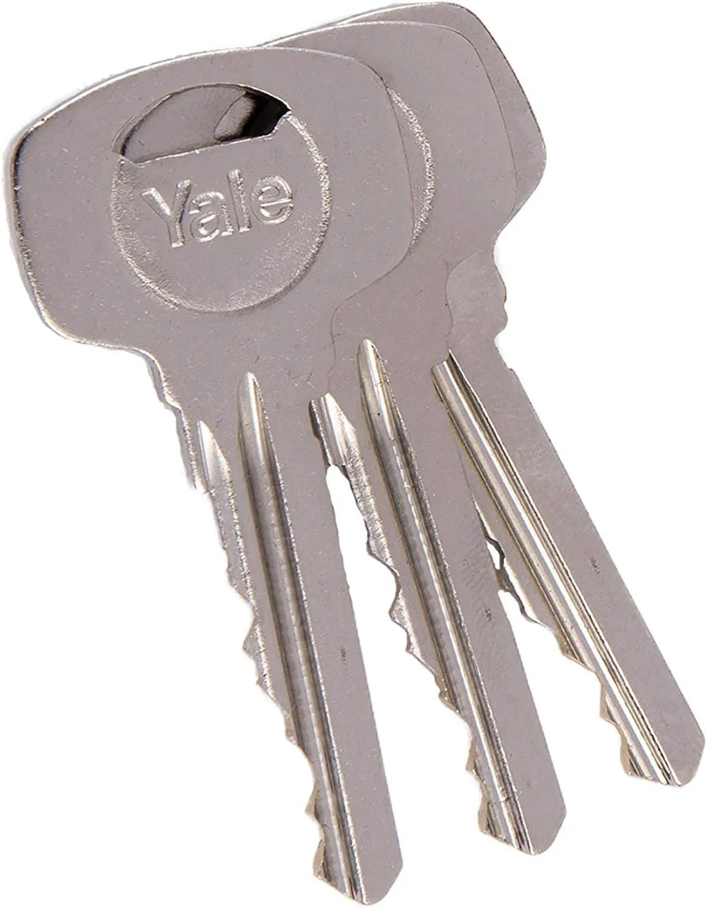 سیلندر قفل یورو یک ستاره Yale KMT3535-NP با پیچ شستی، همراه با 3 کلید، امنیت بالا، بسته‌بندی شده، مناسب برای انواع درب، روکش نیکل، 35:10:35 (80 میلی‌متر)