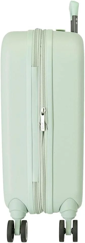 چمدان بچه گانه ABS طرح بستنی Enso، قفل TSA، چرخ های دوبل، سایز استاندارد، بدنه قابل افزایش حجم، نعنایی