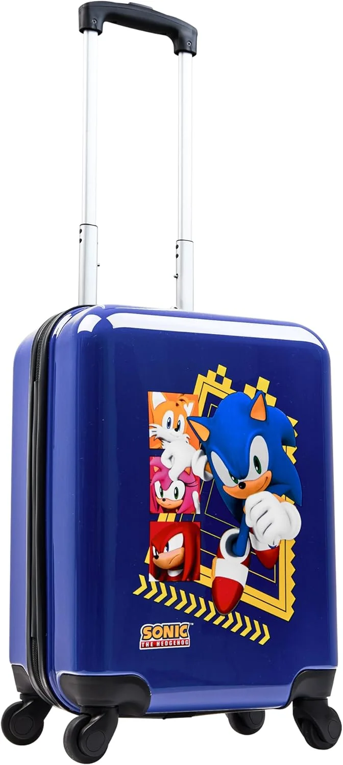 چمدان کودکانه سونیک خارپشت، چمدان مسافرتی 49x33x22 سانتی متر، ظرفیت 30 لیتر، 4 چرخ - لوازم ضروری سفر گیمر
