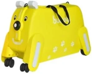 چمدان چرخدار کودکانه و چمدان دستی، کیف حمل دستی کودکانه زرد چمدان چرخدار کودکانه و چمدان دستی، کیف حمل دستی کودکانه زرد