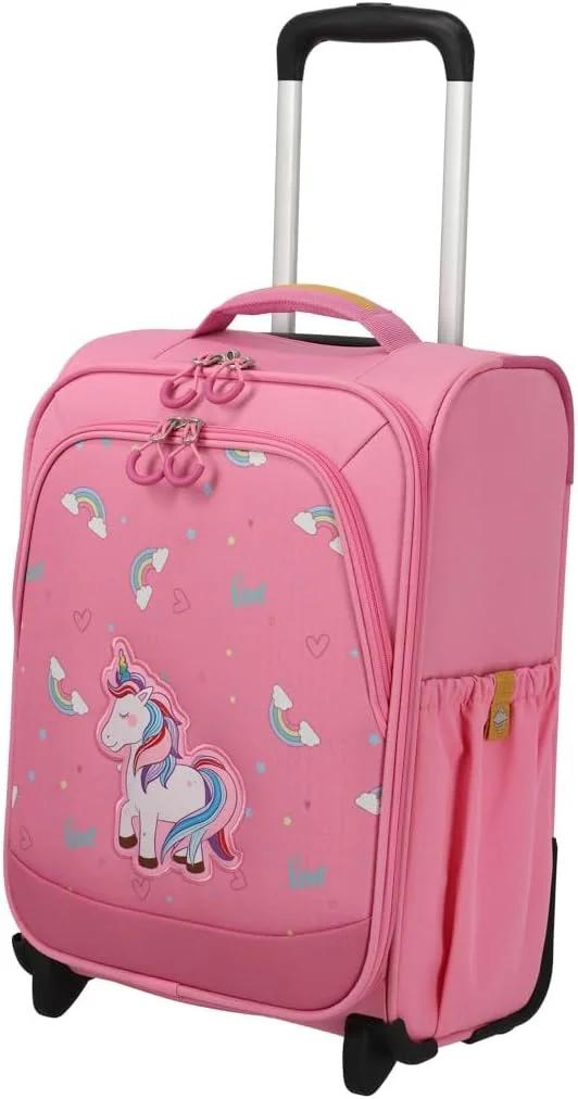 Travelite Children's Suitcase with 2 Wheels for Mini World Explorers, Hand Luggage Children's Trolley MINIMOVER Made of Recycled Polyester